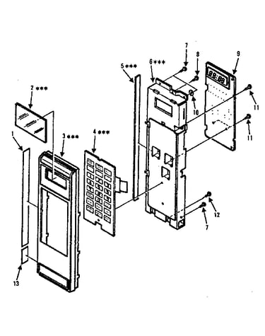Control panel parts