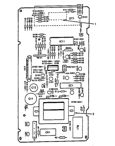 Power and control circuit board (part no. 14461)