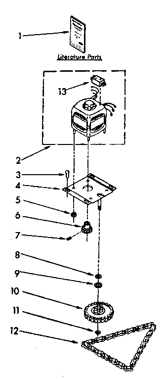 Motor and drive parts