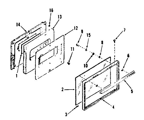 OVEN DOOR SECTION