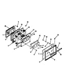 Oven door section