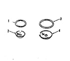 Kenmore 9114558810 procelain pan and chrome ring kit diagram