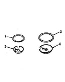 Porcelain pan and chrome ring kit