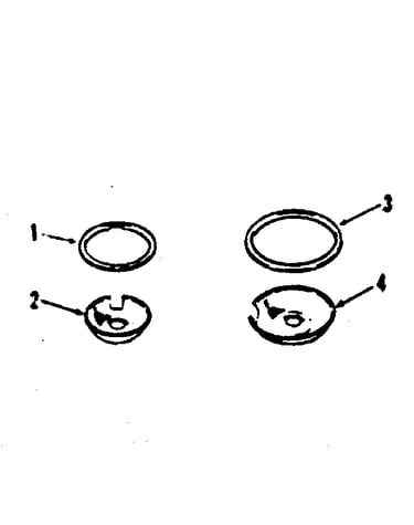 Porcelain pan and chrome ring kit
