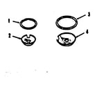 Kenmore 9114638810 porcelain pan and chrome ring kit diagram