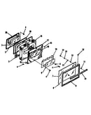 Oven door section