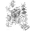 Kenmore 9114698812 oven body section diagram