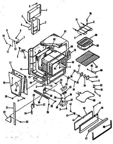 Oven body section
