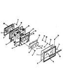 Oven door section