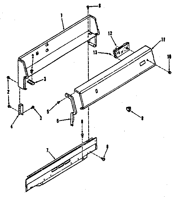Backguard section