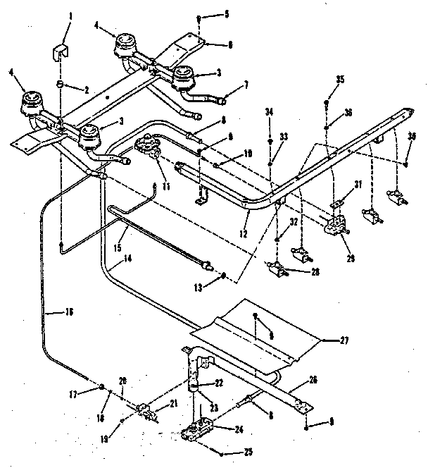 Burner section