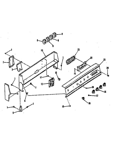Backguard section