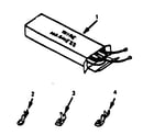 Kenmore 9116428810 wire harnesses and components diagram