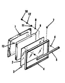 Oven door section