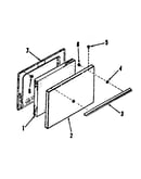 Oven door section
