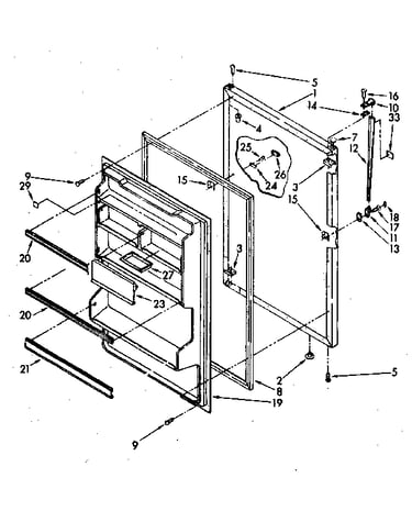 Refrigerator door
