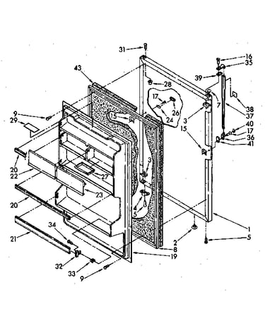 Refrigerator door