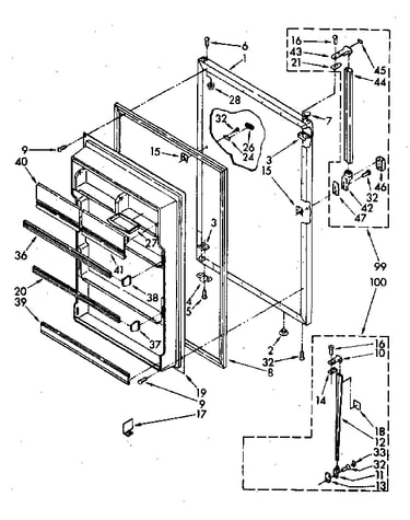 Refrigerator door