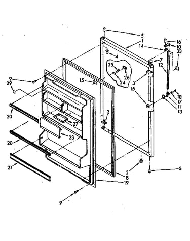 Refrigerator door
