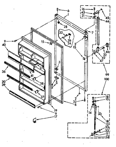 Refrigerator door