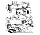 Kenmore 158220 motor and attachment parts diagram