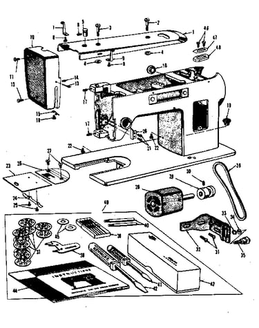 Motor and attachment parts