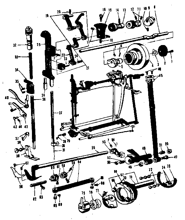 Presser bar and shuttle assembly