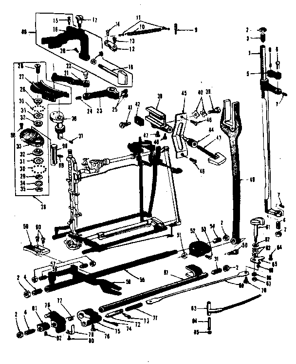 Zigzag guide assembly