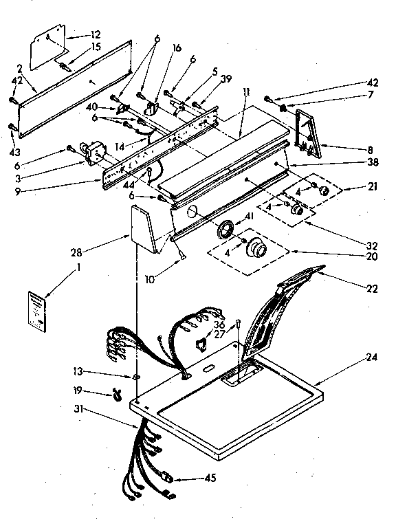 Top and console parts