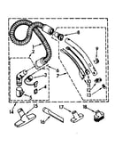 Hose and attachment parts
