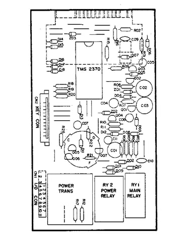 Power and control circuit board (part no. 600614)