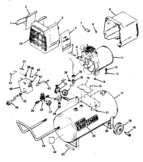 Air compressor diagram