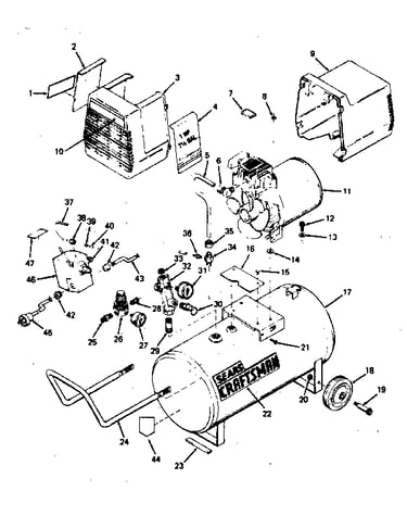 Air compressor diagram