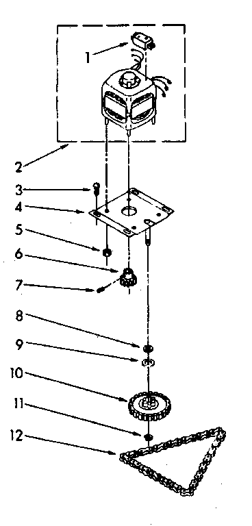 Motor and drive parts