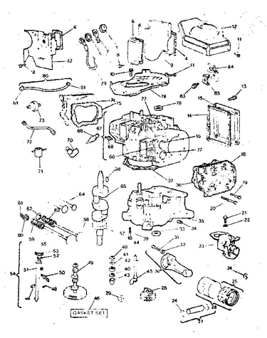 Cylinder, crankshaft and engine base group
