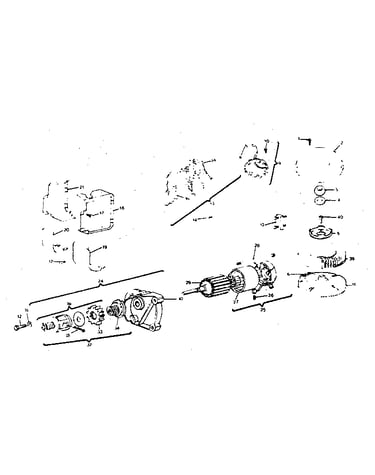 Alternator and starter motor group