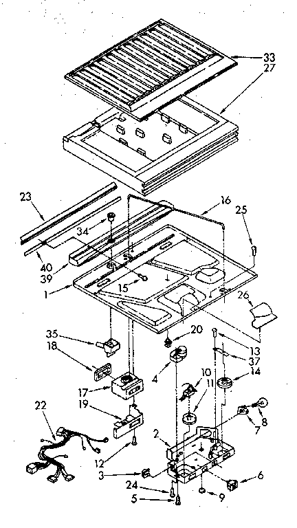 Compartment separator parts