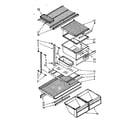 Kenmore 1068670674 shelf parts diagram