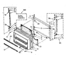 Kenmore 1068670664 freezer door parts diagram