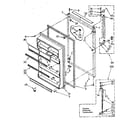 Kenmore 1068670664 refrigerator door parts diagram