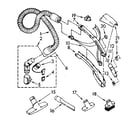Kenmore 1162643588 hose and attachment parts diagram