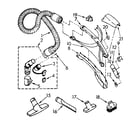 Kenmore 1162645088 hose and attachment parts diagram