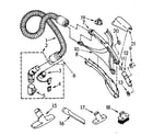 Kenmore 1162743588 hose and attachment parts diagram