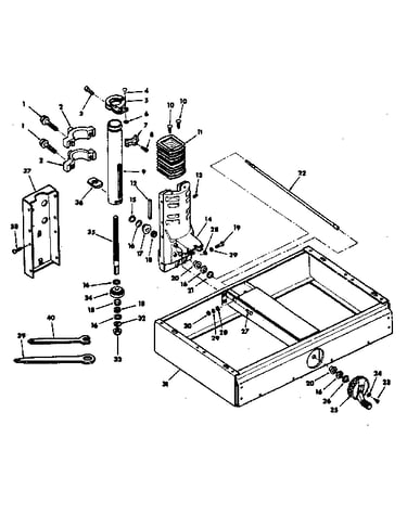 Figure 2 - base and column assembly