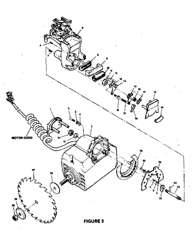 Figure 3 - yoke and motor assembly
