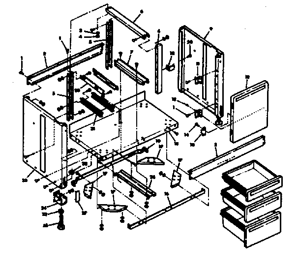 FIGURE 9 - CABINET ASSEMBLY