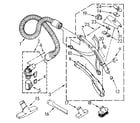 Kenmore 1162745582 hose and attachment diagram