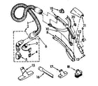 Kenmore 1162845081 hose and attachment diagram