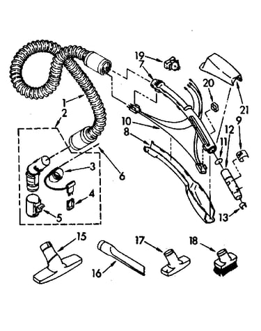 Hose and attachment