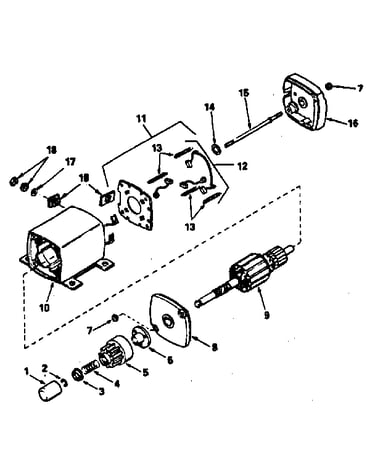 Starter motor no. 33605